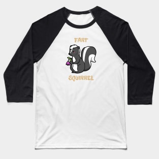Fart Squirrel Baseball T-Shirt